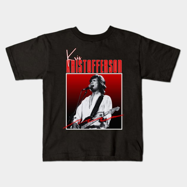 Kris kristofferson///original retro Kids T-Shirt by DetikWaktu